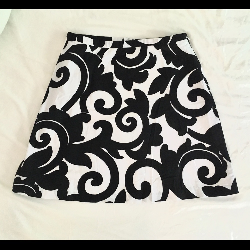 JCrew A line cotton skater skirt-EUC